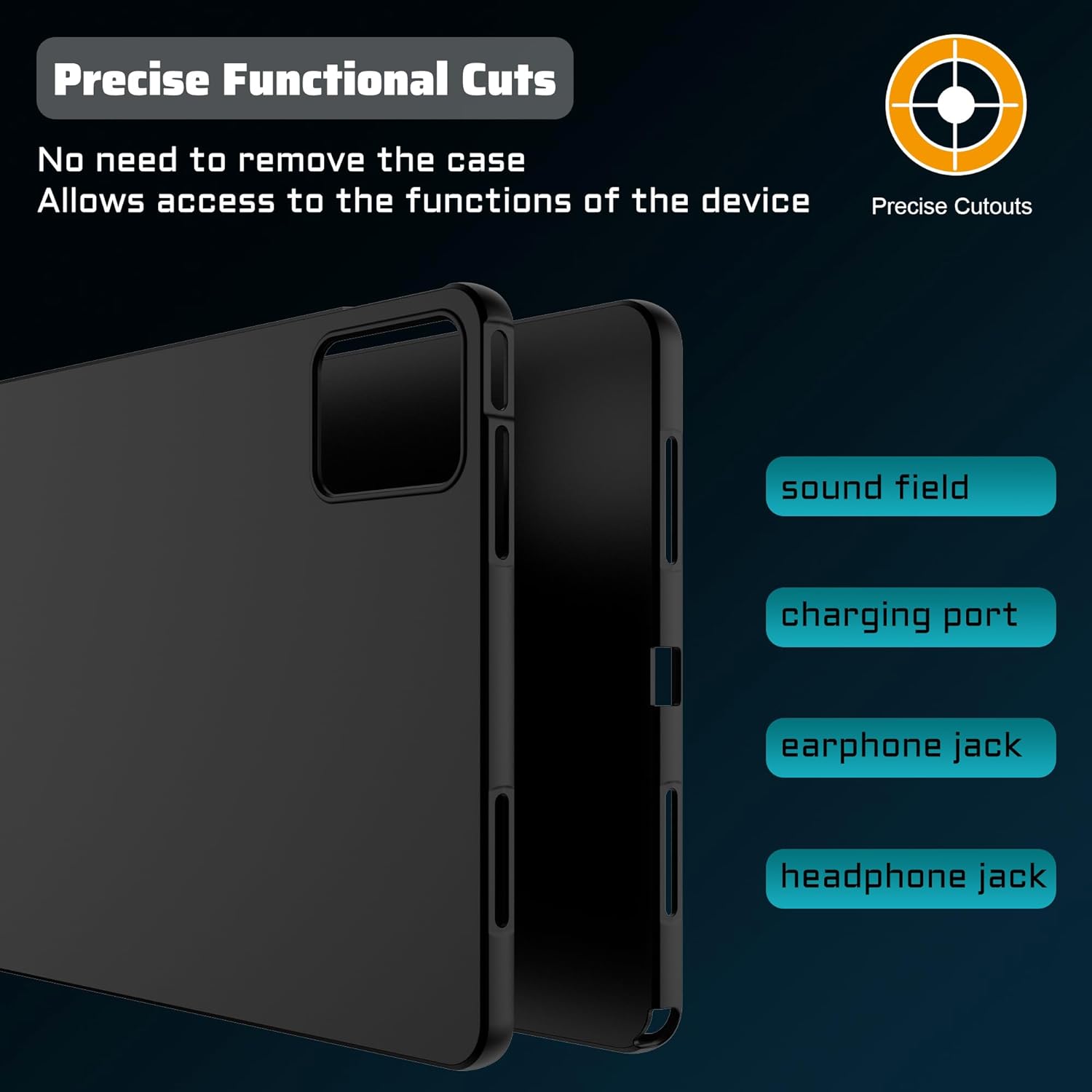 For Lenovo Tab M11 / Xiaoxin Pad 11 2024 Black Case Soft TPU Tablet Protective Cover For Lenovo Tab M11 / Xiaoxin Pad 11 2024 Black Case Soft TPU Tablet Protective Cover